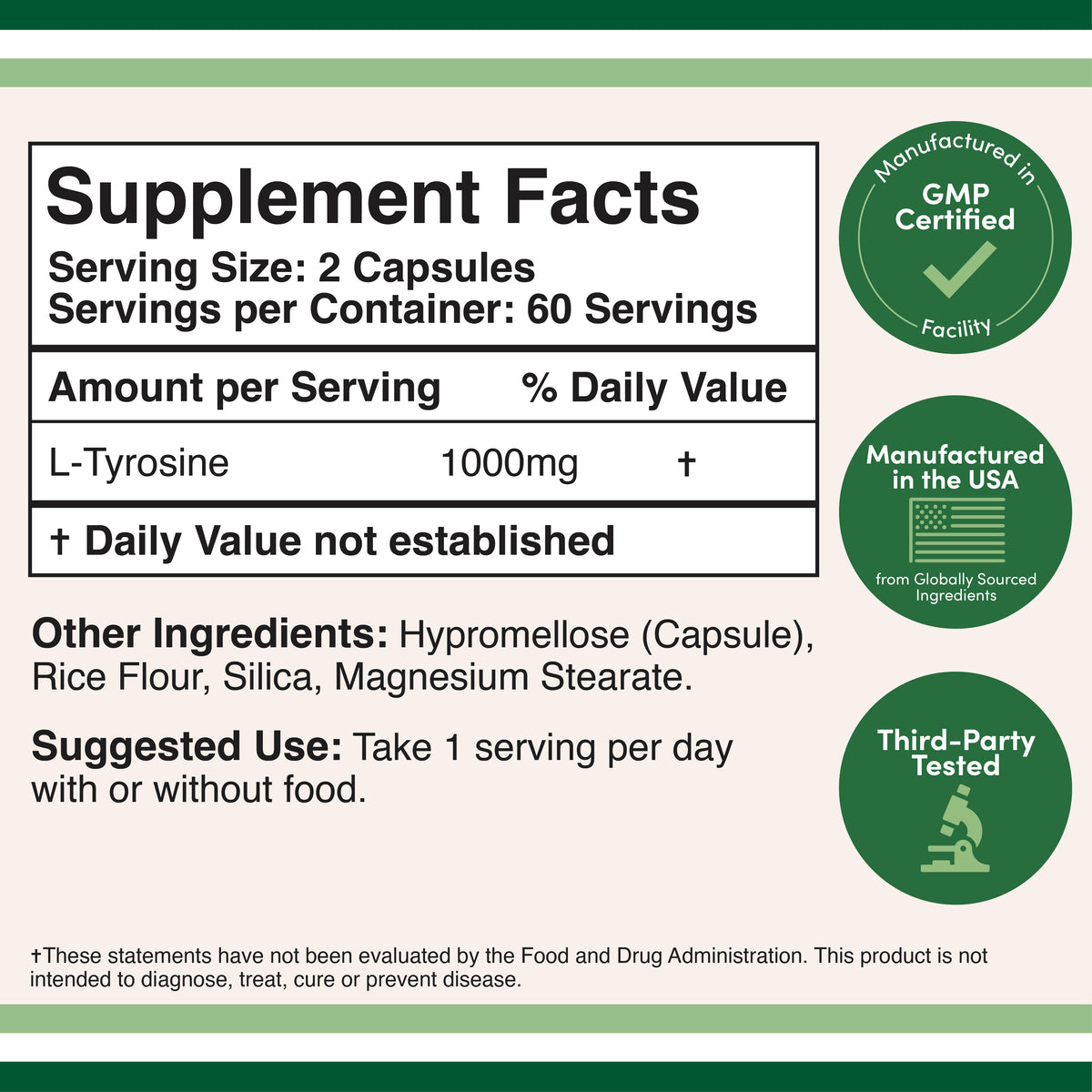 L-Tyrosine Supplement