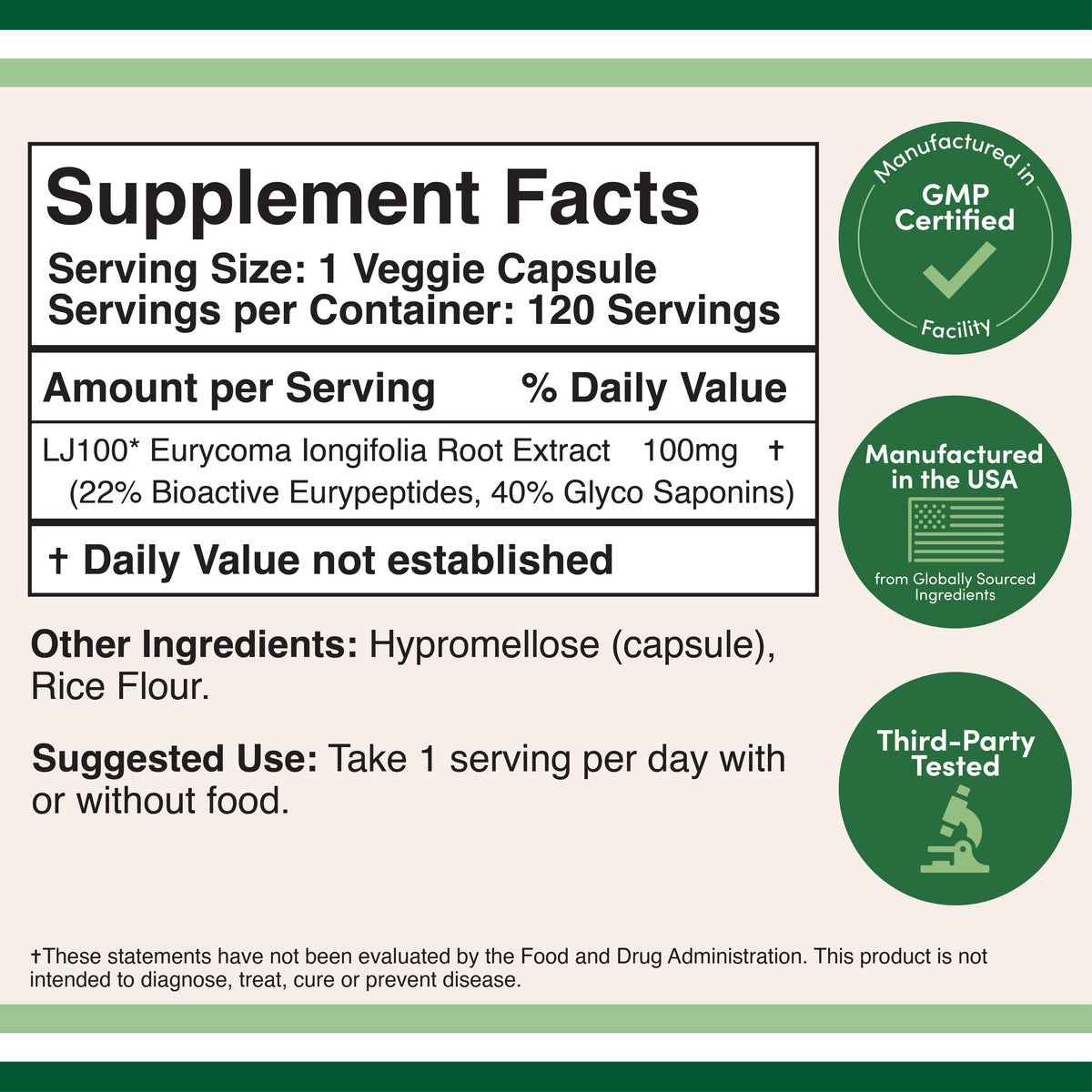 LJ-100 Tongkat Ali Supplement