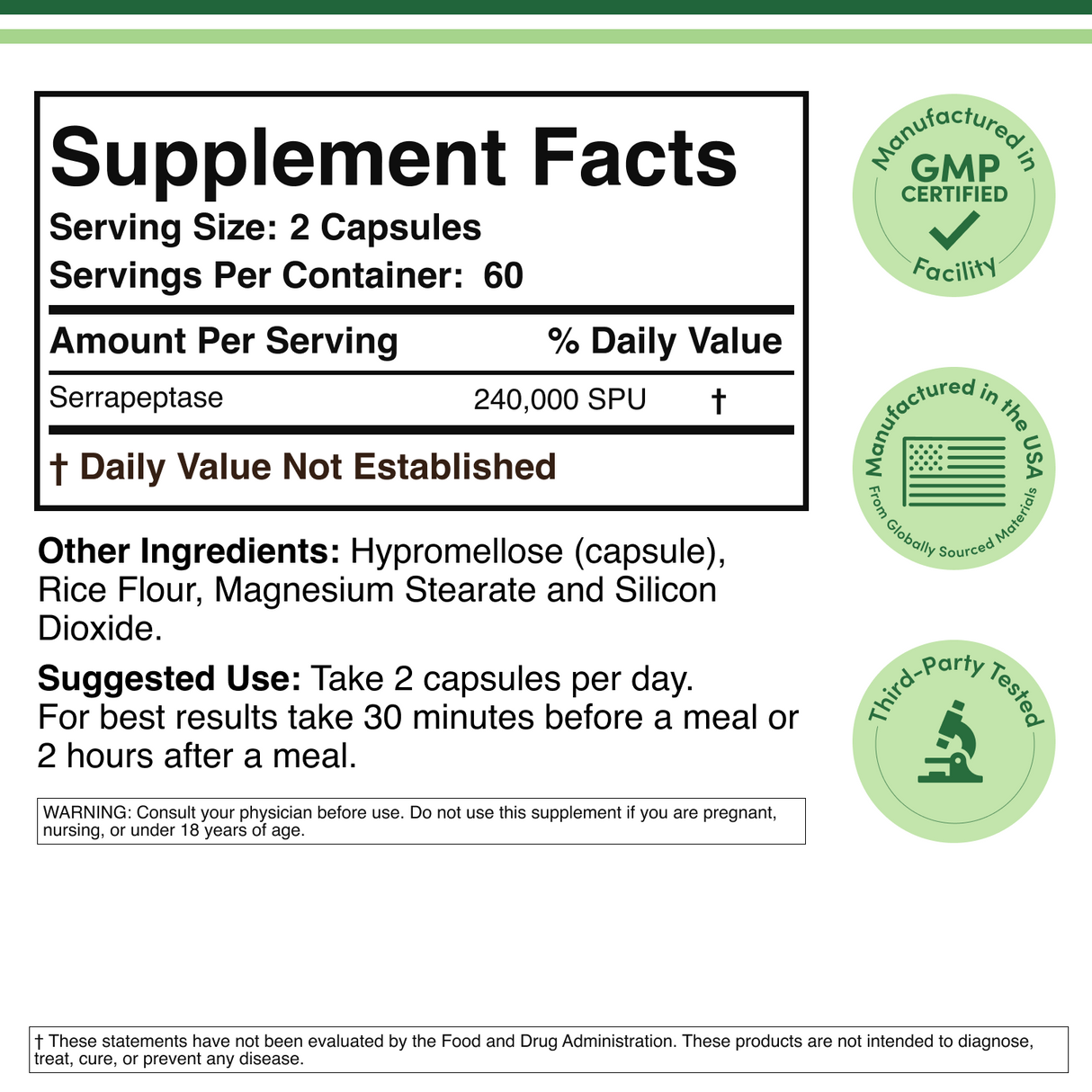 Serrapeptase Supplement